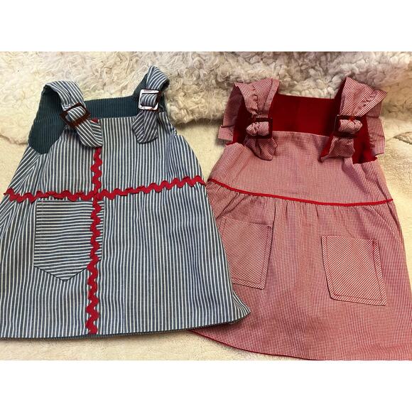 2 Vintage Thee and Me Reversable Jumpers for Girls - Picture 2 of 9